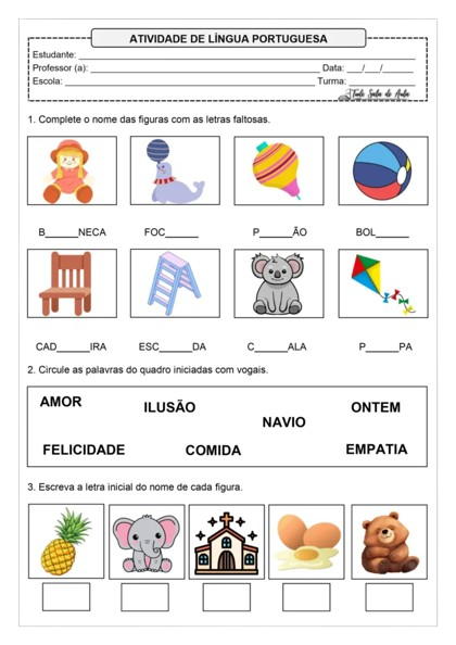 Atividade de vogais